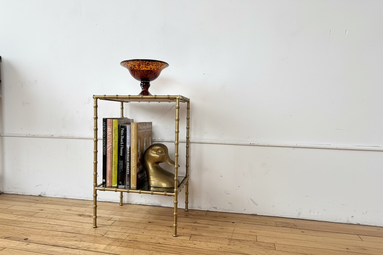 Ana Two Tier Bamboo Table