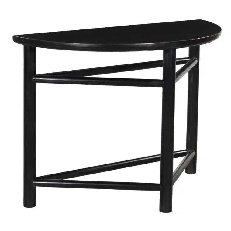 Black Demi-Lune Console