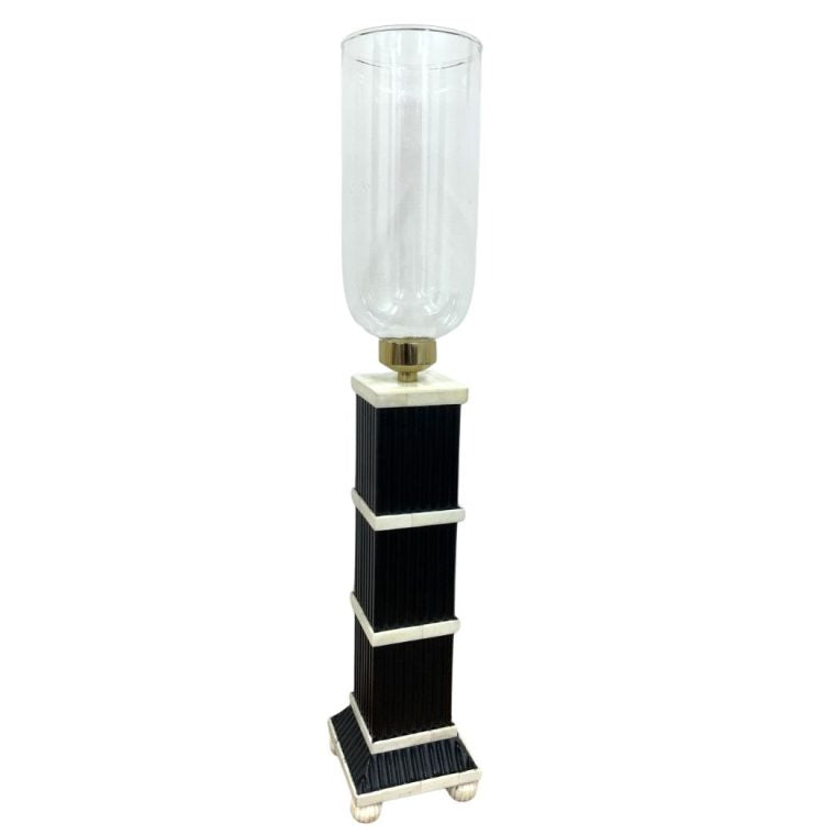 Diego Black and Ivory Stacked Detail Hurricane