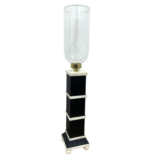 Diego Black and Ivory Stacked Detail Hurricane