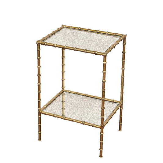Ana Two Tier Bamboo Table