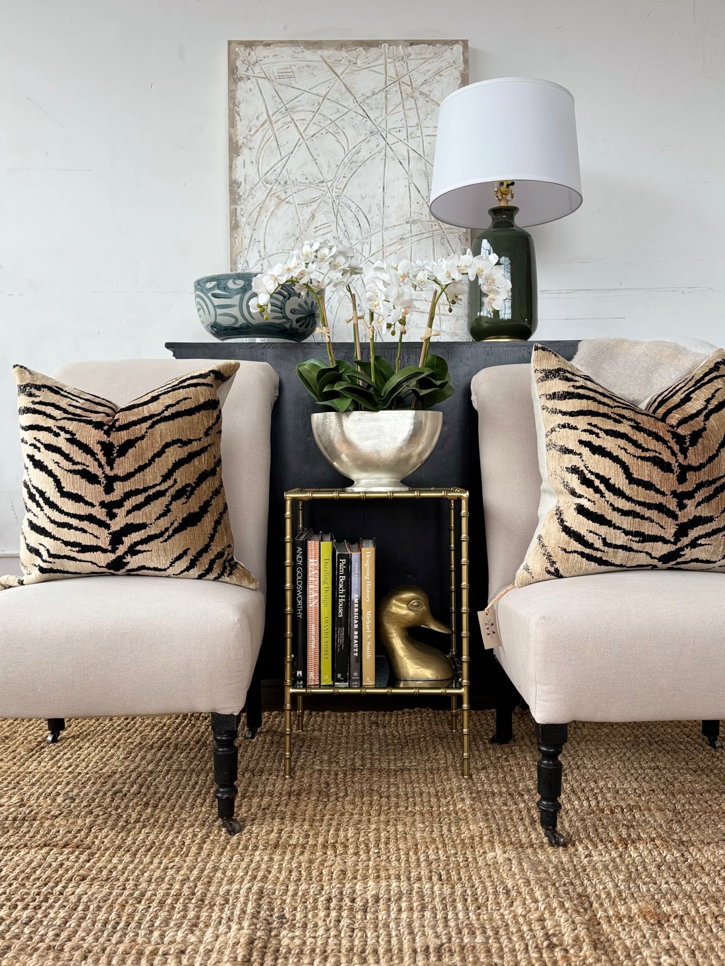 Ana Two Tier Bamboo Table